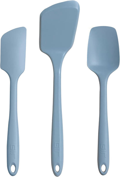 GIR: Get It Right 5-Piece Silicone Ultimate Kitchen Utensils Set - Ladle, Spatula, Flip, Spoon & Spoonula - Non-Toxic Cooking Utensils for Nonstick Cookware, Cooking and Baking - Black