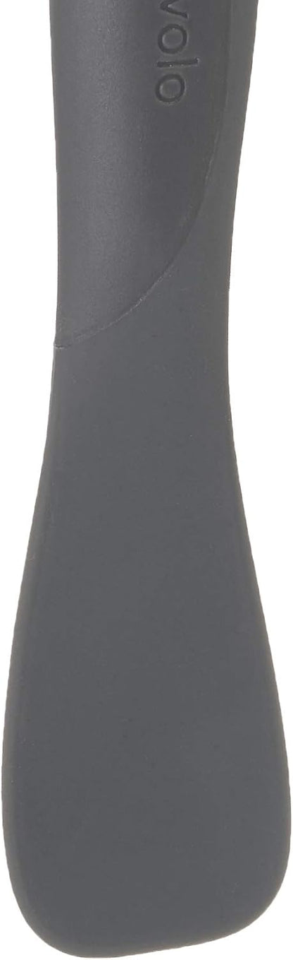 Tovolo Flex Core Mini Silicone Spatula Set for Kitchen Prep and Baking, Silicone Kitchen Utensils Set with Spatula Spoonula & Scoop Tools, BPA Free Heat Resistant Silicone Cooking Set, Charcoal Gray
