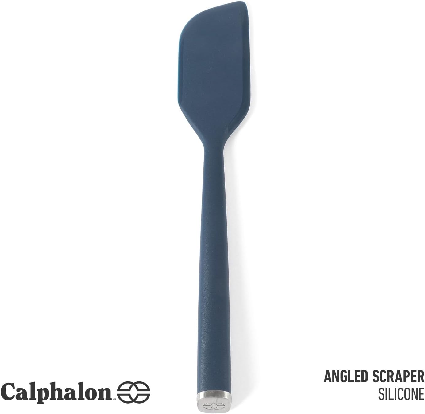 Calphalon Prime Scraper Set, 2-Piece Silicone Kitchen Scraper Set, Flexible Baking & Cooking Scrapers, Heat-Resistant Nonstick-Safe Tools with Ergonomic Handles, Navy