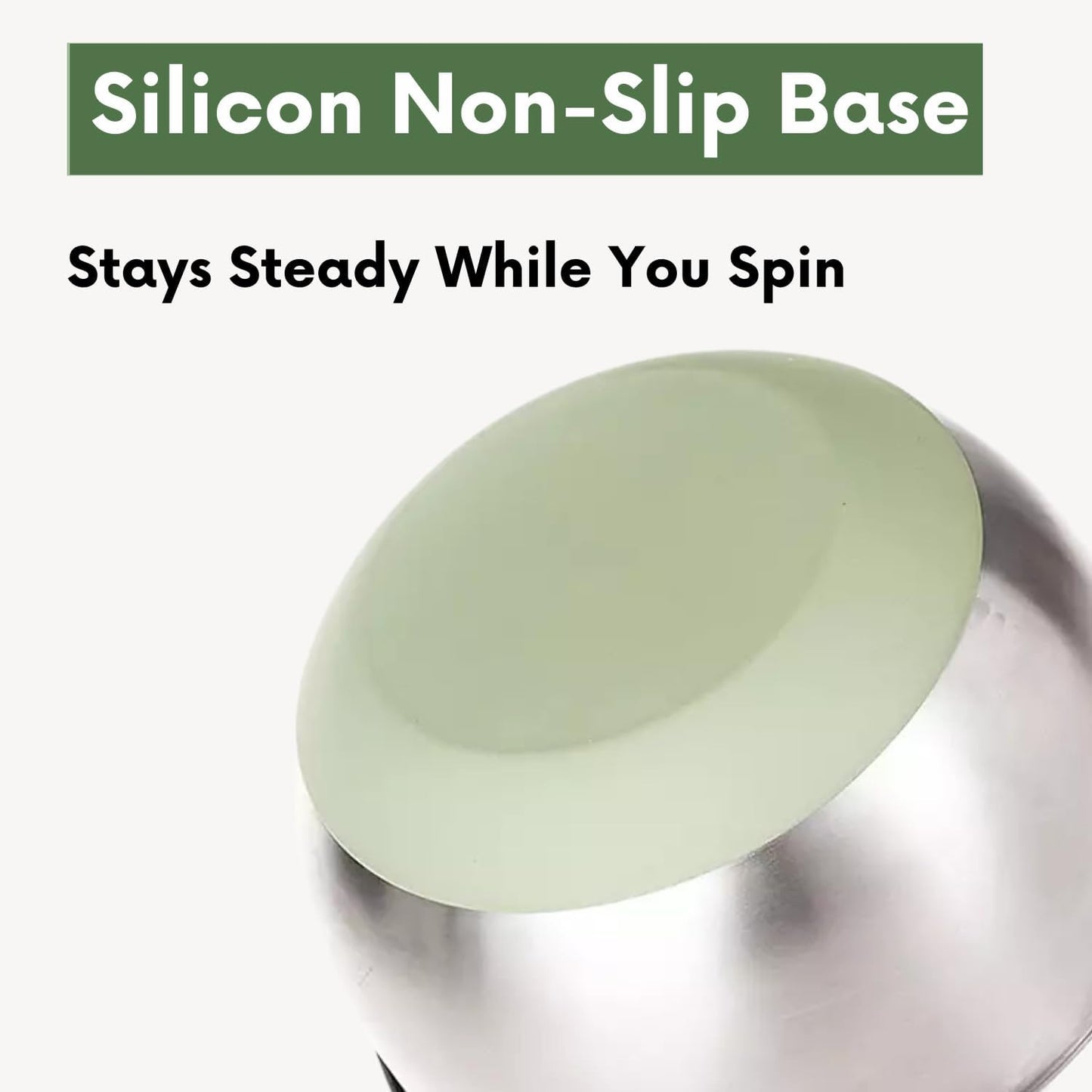 Stainless Steel Salad Spinner Large, BPA-Free Lettuce Spinner, 3-in-1 Salad Bowl & Fruit Cleaner with Non-Slip Base, Dishwasher Safe, 5 Blade Slicer & Egg Yolk Separator, 5.3Qt