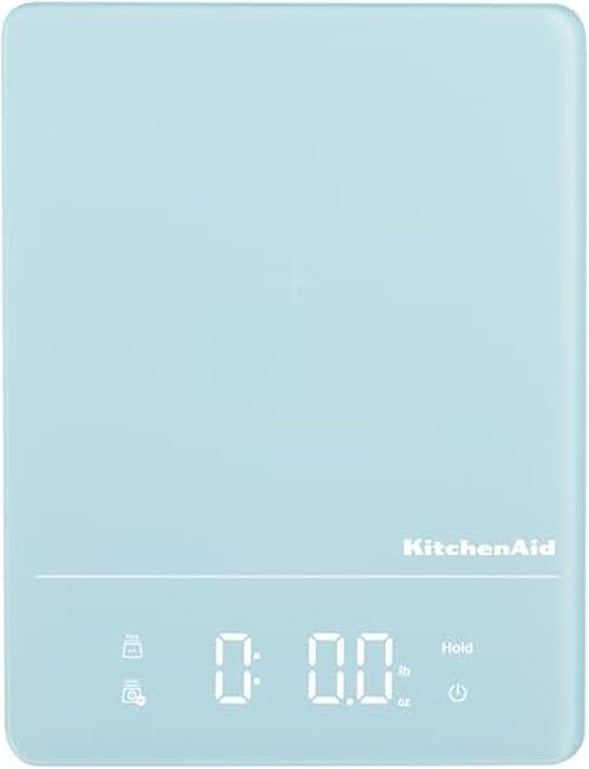KitchenAid KQ913 Digital Waterproof (IPx7) Kitchen and Food Scale, LED readout, 11 Pound Max Capacity, White