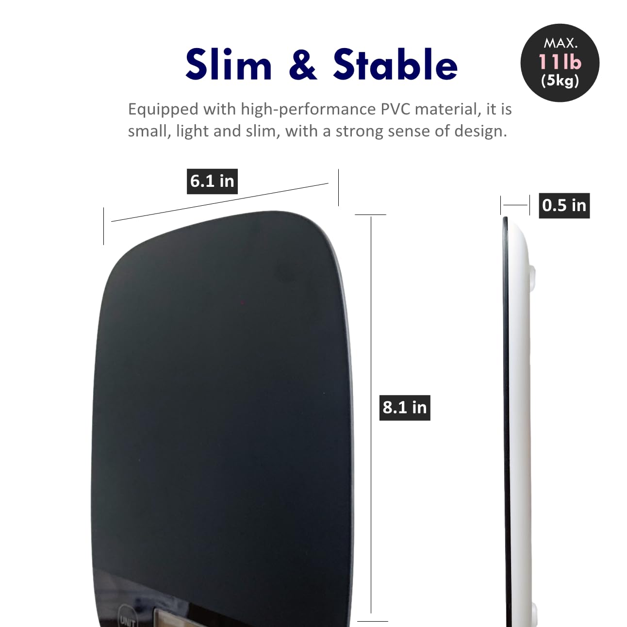 NUTRI FIT Food Scale for Kitchen Scales Digital Weight Grams and Ounces, Baking Scale Accurate for Weight Loss, Cooking, Coffee, Keto Diet, Meal Prep, 0.1oz Ultra Slim Smart Tare Black
