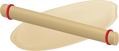 Mrs. Anderson’s Baking Rolling Pin Rings, Non-Stick Silicone, Set of 4 Ring Depths