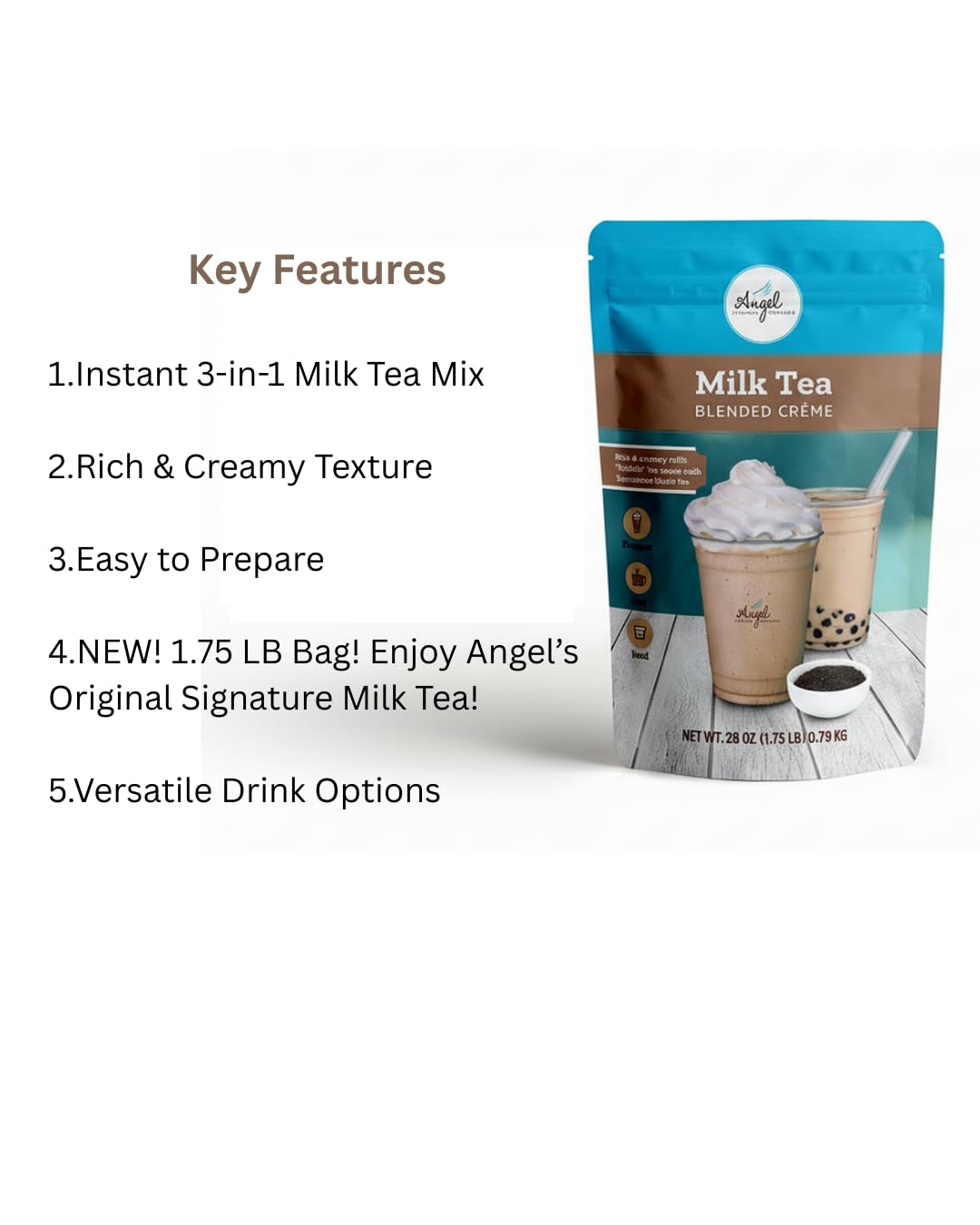 Pistachio Blended Crème Mix by Angel Specialty Products [3 LB]