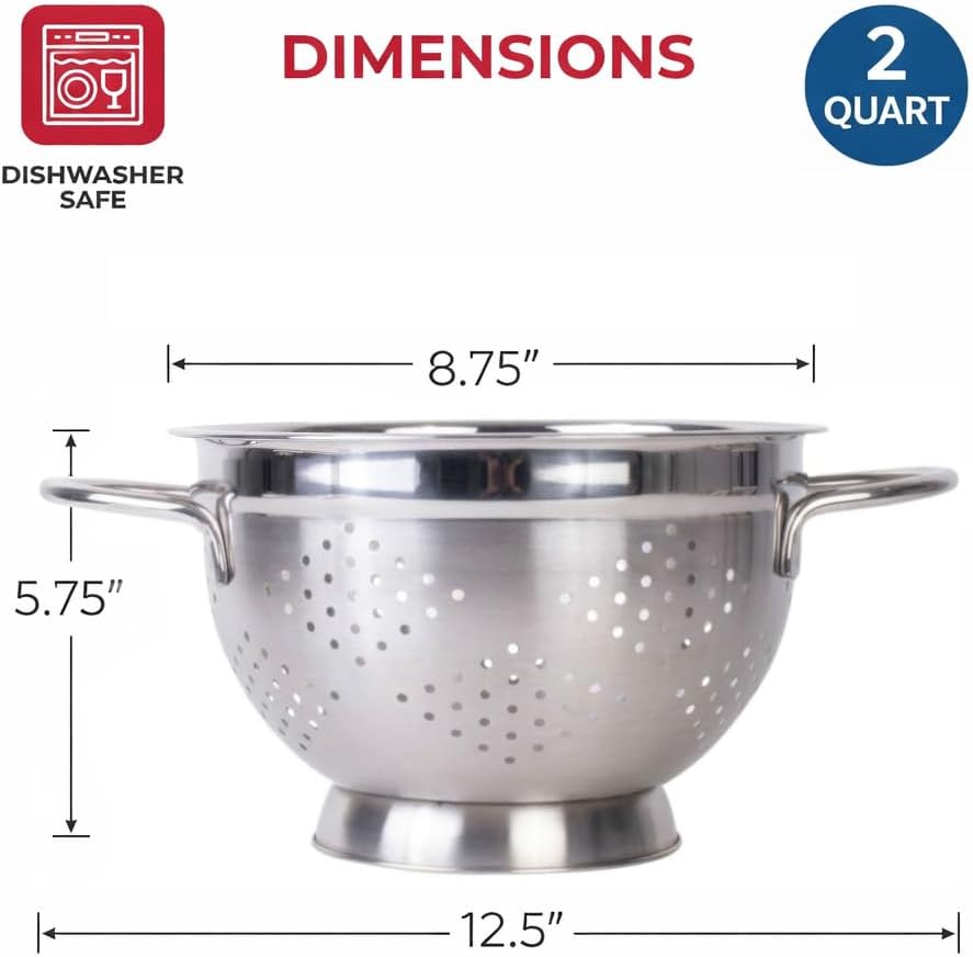 HIC Kitchen Rinse and Drain Colander Bowl, BPA Free
