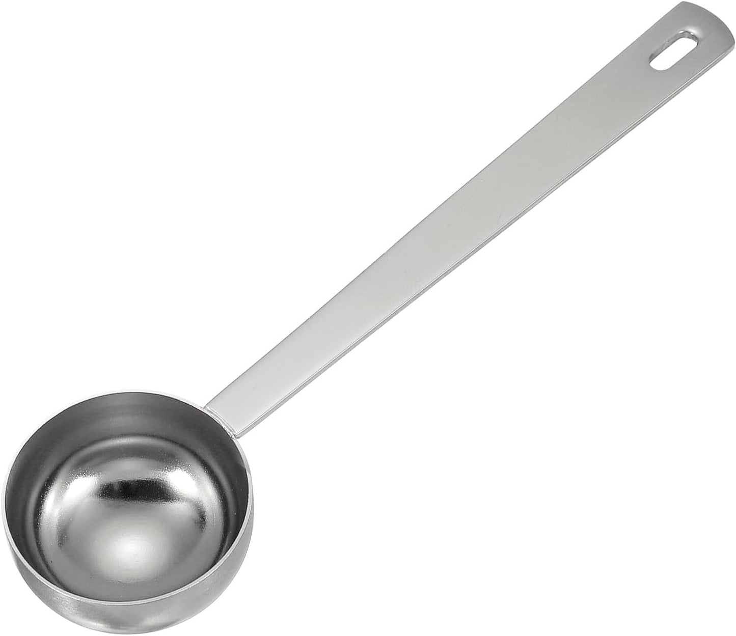 uxcell Measuring Spoon, 15ml Long Handle Table Scoop Teaspoon Coffee Scoop Spoon for Ground Coffee Tea Sugar Cooking Baking, Black
