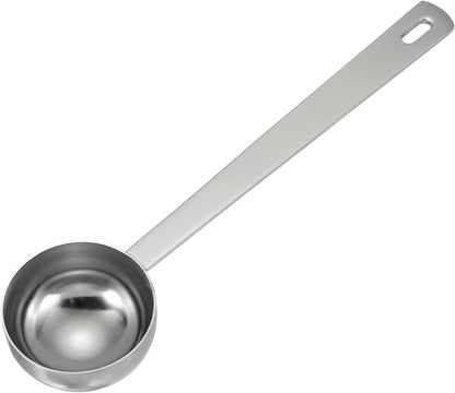 uxcell Measuring Spoon, 15ml Long Handle Table Scoop Teaspoon Coffee Scoop Spoon for Ground Coffee Tea Sugar Cooking Baking, Black