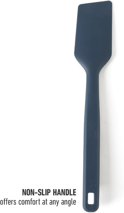 Calphalon Prime Scraper Set, 2-Piece Silicone Kitchen Scraper Set, Flexible Baking & Cooking Scrapers, Heat-Resistant Nonstick-Safe Tools with Ergonomic Handles, Navy