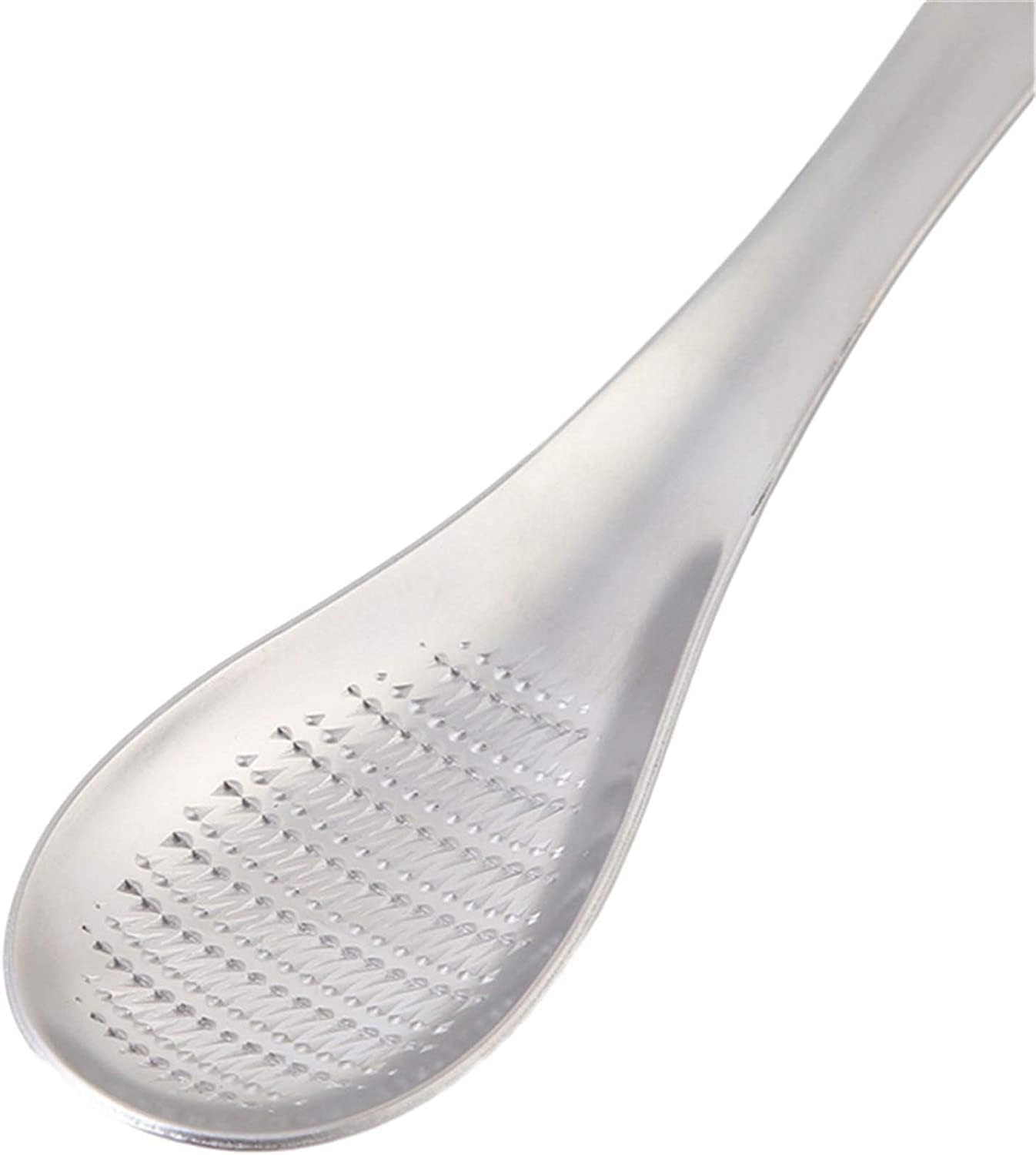 Silver Stainless Steel Kitchen Practical Spoon Shape Fruit Mixer Ginger Grater Wasabi Garlic Cheese Grater Peeling, Grating and Slicing Tools Kitchen Utensils and Gadgets