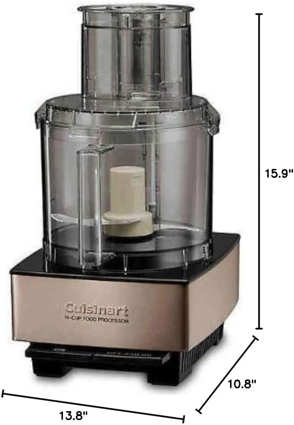 Cuisinart 7-Cup Pro Classic Food Processor, 600-Watt Motor, Vegetable Chopper & Blender for Mincing, Dicing, Shredding, Puree & Kneading Dough, DLC-10SYP1, White