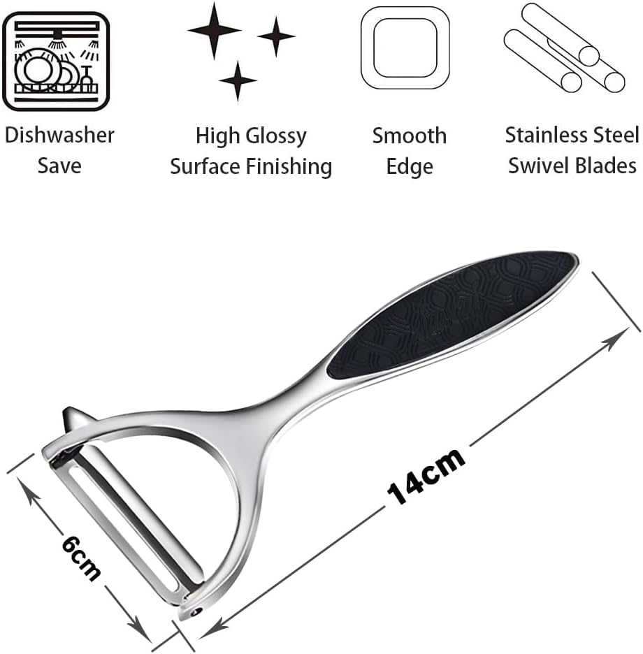 Vegetable peelers for Kitchen, Y shaped peeler for Vegetables, Fruits, Potatoes with Ergonomic Grip, 1 Pack