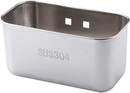 Stainless Steel Sink Drainer Basket Collapsible Dish Rack Suction Cup Silverware Drying Kitchen Storage Strainer
