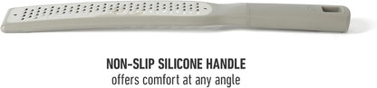 Calphalon Prime Stainless Steel Handheld Grater Lemon Zester W/Cover & Rubber Handle - Navy Blue