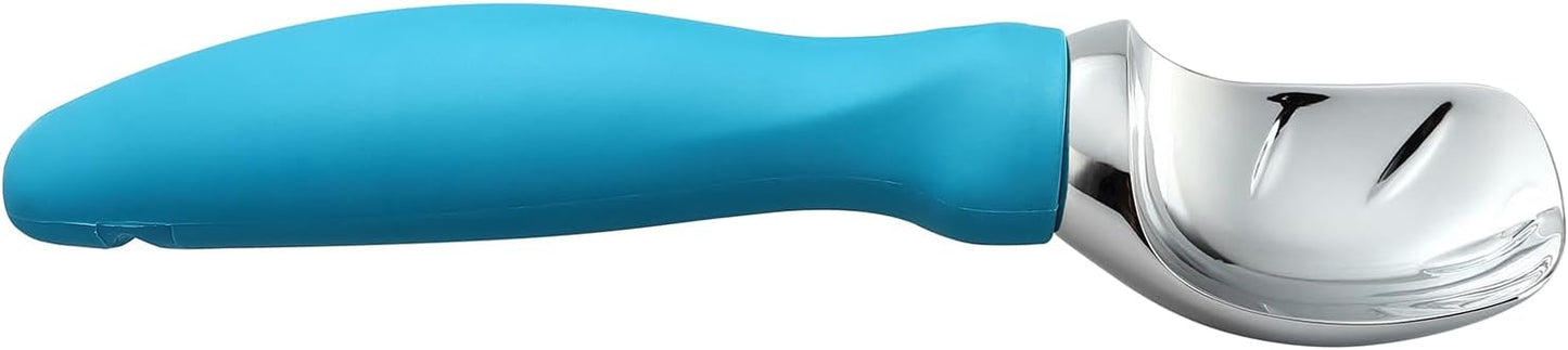 Spring Chef Heavy Duty Ice Cream Scoop with Comfortable Handle - Professional Ice Cream Scooper for Gelato, Sorbet, Cookie Dough, Melon, Frozen Yogurt - Dishwasher Safe Metal Kitchen Tool - Black