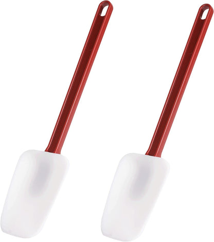 Flexible Rubber Spatulas, Silicone Spatula Set, Soft Rubber Spatula Scraper 9.5 Inches, Commercial Spatula, Silicone Scraper Spatula,Spatulas Set Resistant to 500℉ (2 Scrapers 9.5")