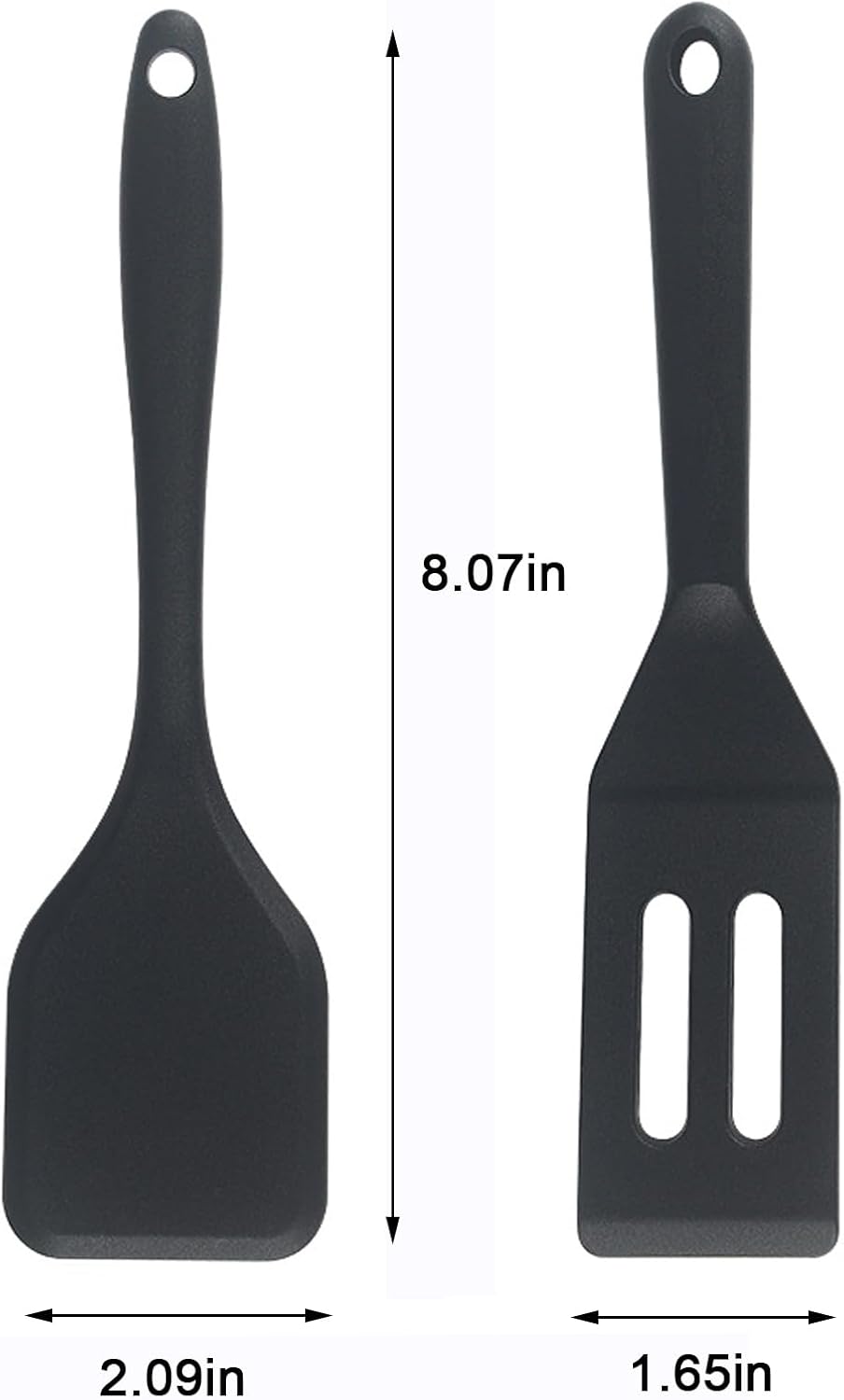 （2 Pack） Heat-Resistant Flexible Silicone Spatula for Baking, Cooking, Small Silicone Spatula Kitchen Utensils for Cookies & Brownies, Mini Rubber Spatulas for Nonstick Cookware (Green)
