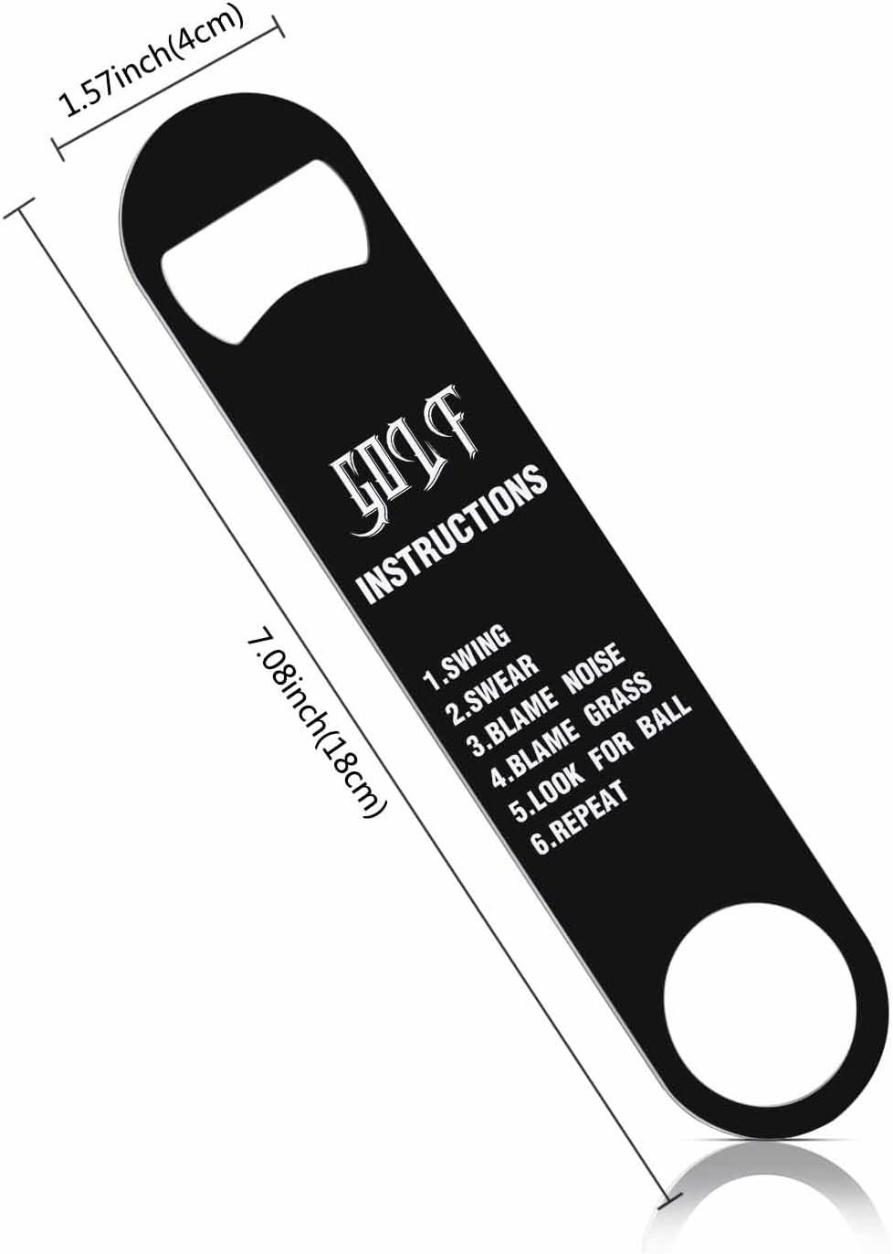 Black White Checkered Stainless Steel Bottle Opener Cool Car Racing Sports Plaid Pattern Geometric Design Flat Beer Bottle Opener Keychain for Home Kitchen Bar Restaurant Party Birthday Gift