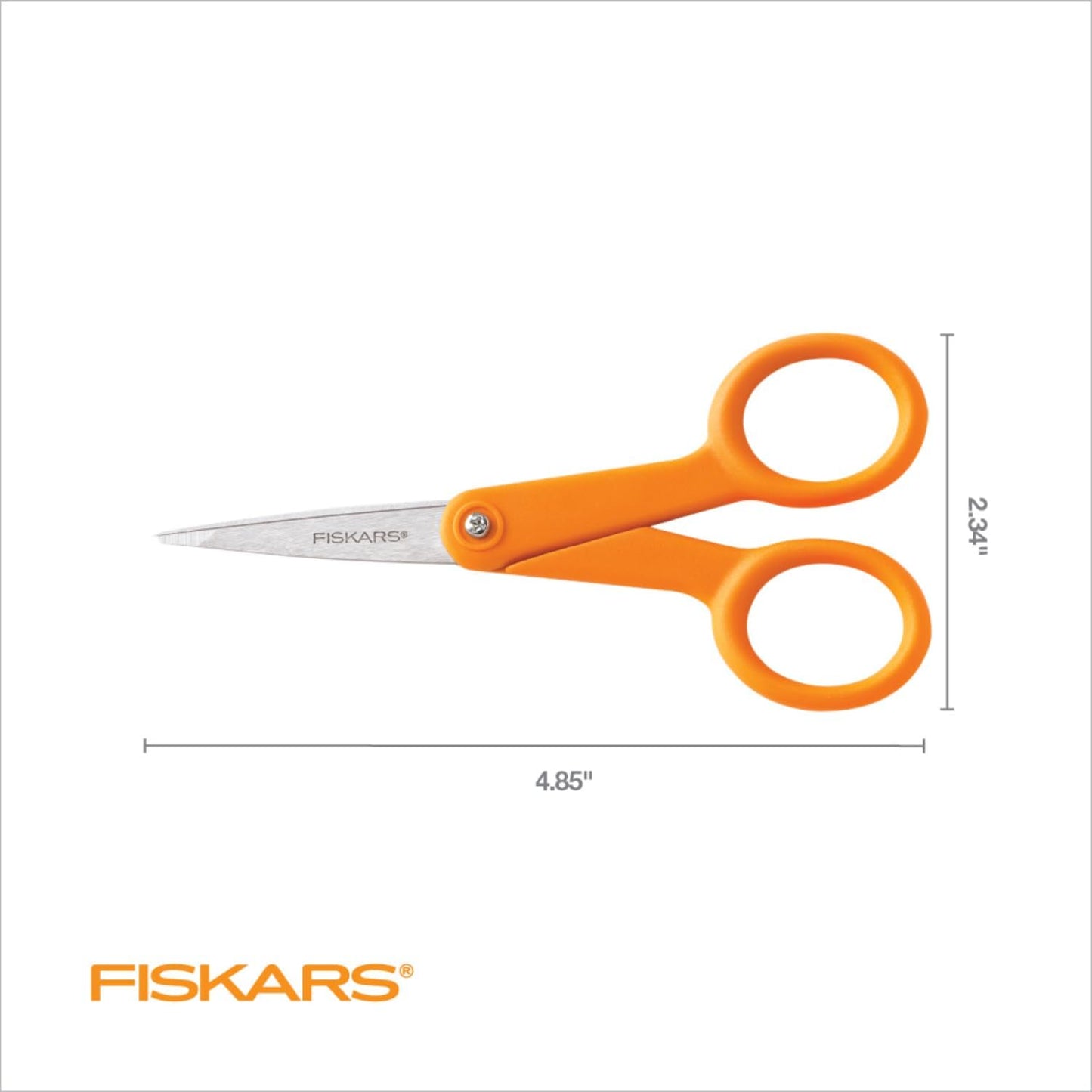 Fiskars Micro Trip Scissors, SoftGrip Precision Cutting Shears, Non-Stick Stainless Steel Blades, 5 inches