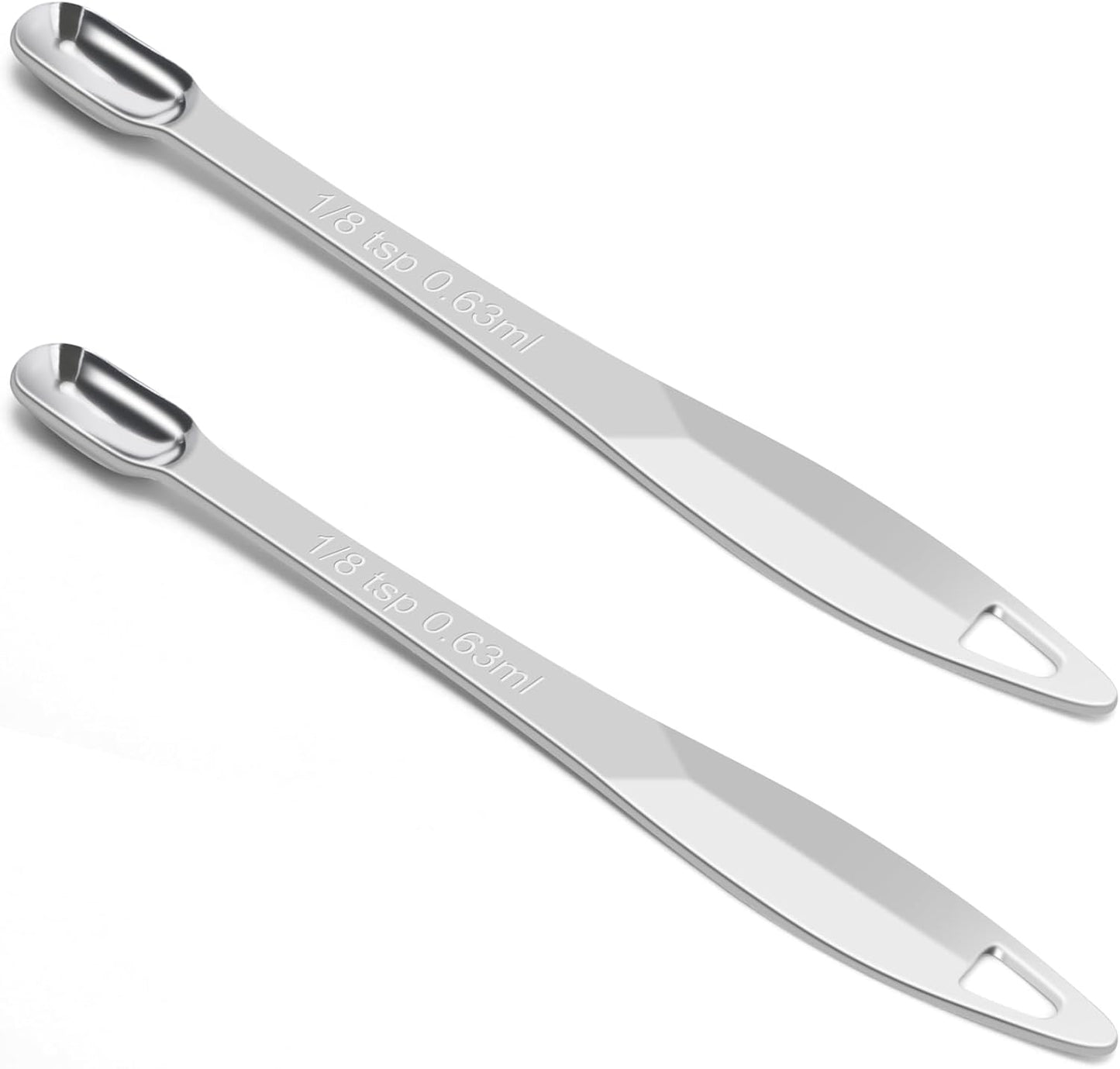 2 Pcs 1 Tablespoon(15 mL | 3 Tsp | 1 Tbsp | 15 cc | 1/2 oz) Stainless Steel Single Measuring Spoon, Long Handle Metal Measuring Spoon, Kitchen Gadgets for Cooking & Baking(Gold)