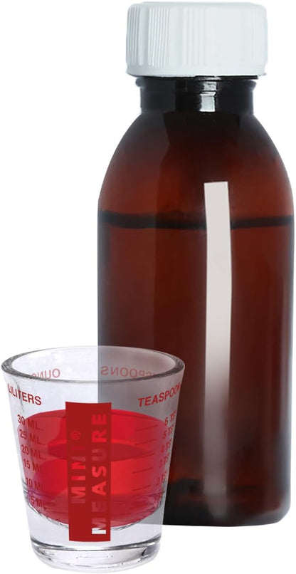 Kolder Mini Measure Heavy Glass, 20-Incremental Measurements Multi-Purpose Liquid and Dry Measuring Shot Glass, White