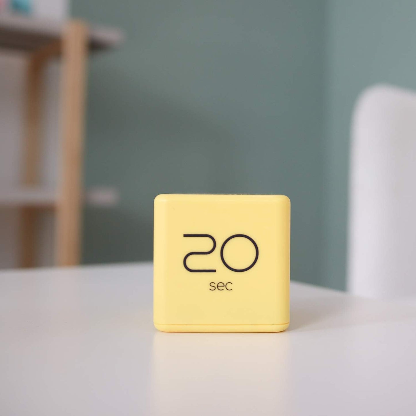 mooas Cube Timer (Mint), Flip Timer Productivity Timer, Time Management, Block Timer Kids Cube Timer Kitchen Timer Desk Timer for Studying Workout Classroom 1, 3, 5, 10 min Timer Setting