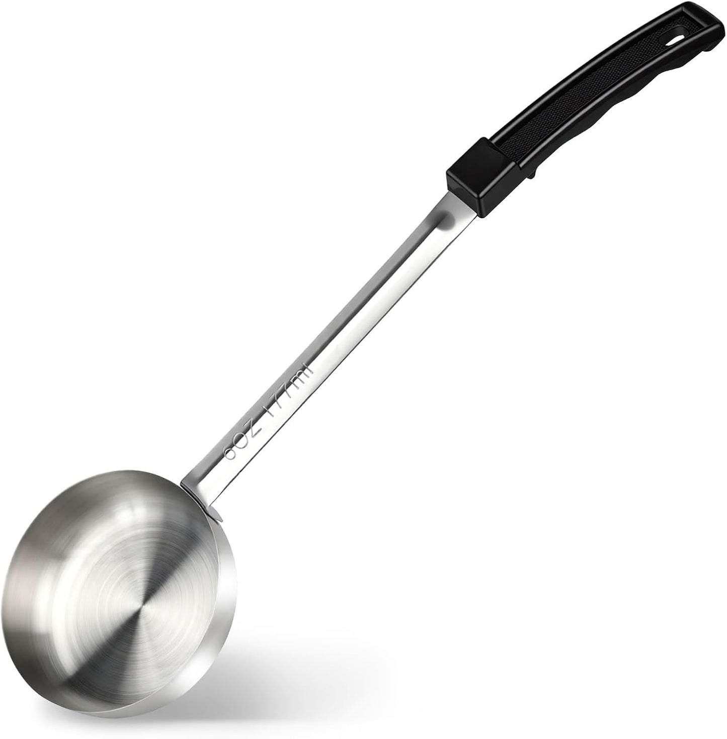 1 Ounce Solid Stainless Steel Portion Control Ladle Spoon - 2Pcs Pizza Sauce Serving Spoons Portion Ladle for Sauces, Perfect for Weight Watchers, Buffets, Parties