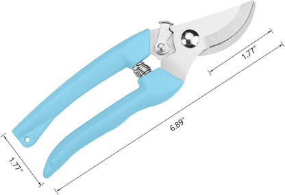 Garden Scissors for Plant, Tip Pruning Shears for Cutting Flowers, Trimming Plants, Bonsai and Fruits Picking (Bypass Blade Pruner)