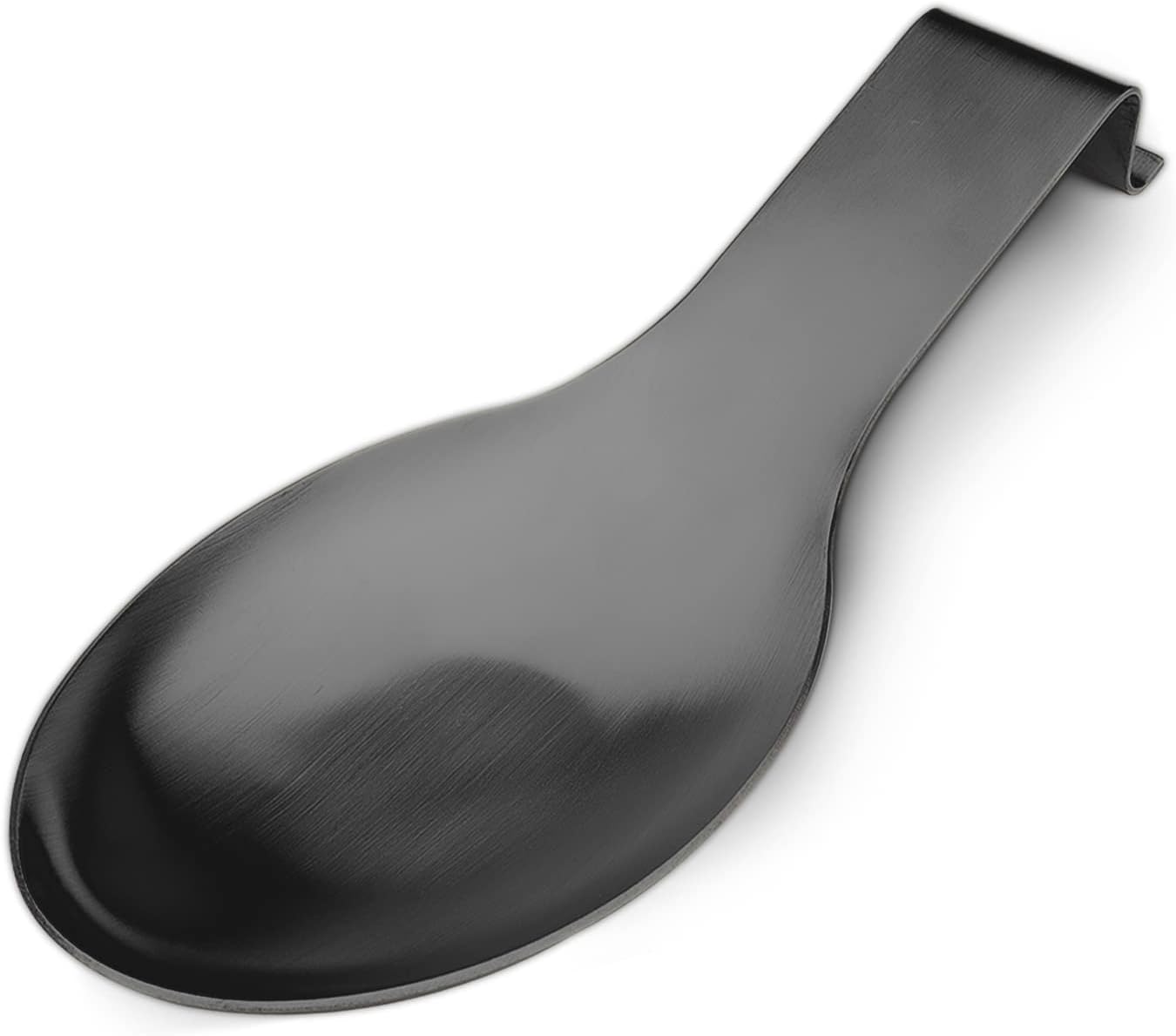 VanlonPro Stainless Steel Spoon Rest, Spatula Ladle Holder, Stainless Steel Utensil Spoon Rest Holder, Brushed Finish, Dishwasher Safe 9.8 x 3.7 Inch (Silver 1PC)