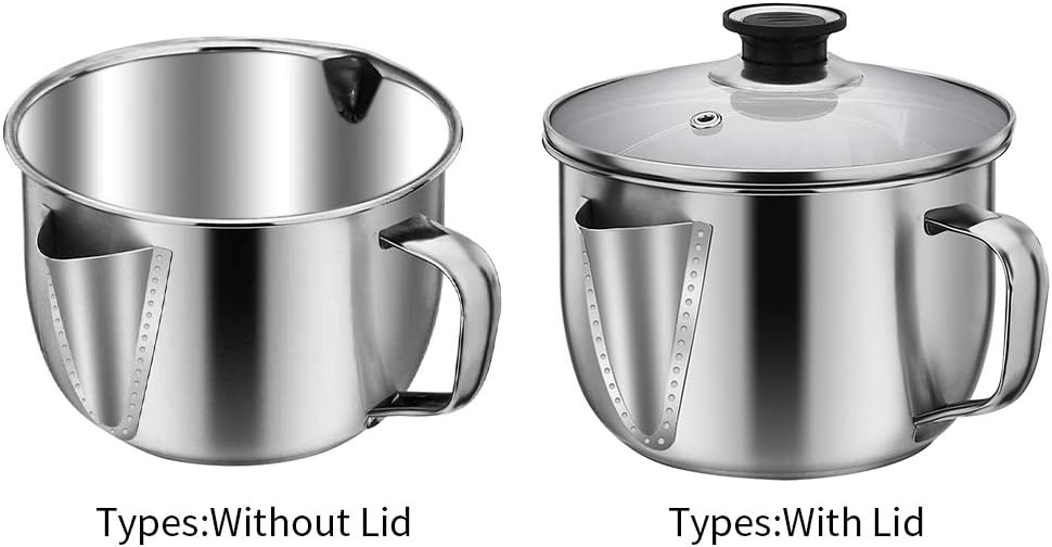 Fat Separator Cup for Gravy. 4-Cup Gravy Separator for Cooking Turkey Meat Beef Chicken. Stainless Steel Oil Strainer Kitchen Gadgets Grease Skimmer to Clarified Butter
