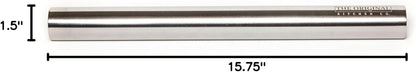 The Original Stainless Steel Rolling Pin Featuring a Non-Stick Surface Perfect for Making Pasta, Cookies, Ravioli and Pizza