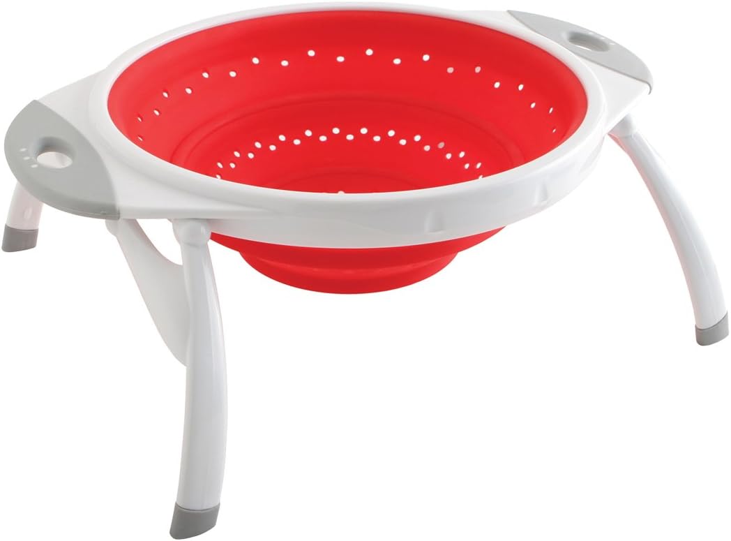 Dexas POP Collapsible Silicone Colander, 10 inch diameter, Purple
