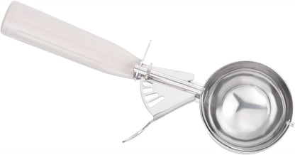 PATIKIL 3/4 Ounce Ice Cream Scoop with Trigger, Stainless Steel Portion Cookie Scoop with Thumb Trigger for Cookie Dough Cupcake Batter Baking, Purple 22ML