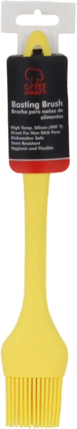 Chef Craft Premium Silicone Basting Brush, 10.25 inch, Pink
