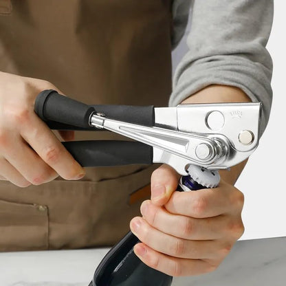 Heavy Duty Commercial Can Opener - Manual Hand Held - Industrial for Big Cans - Easy Crank, Abridor