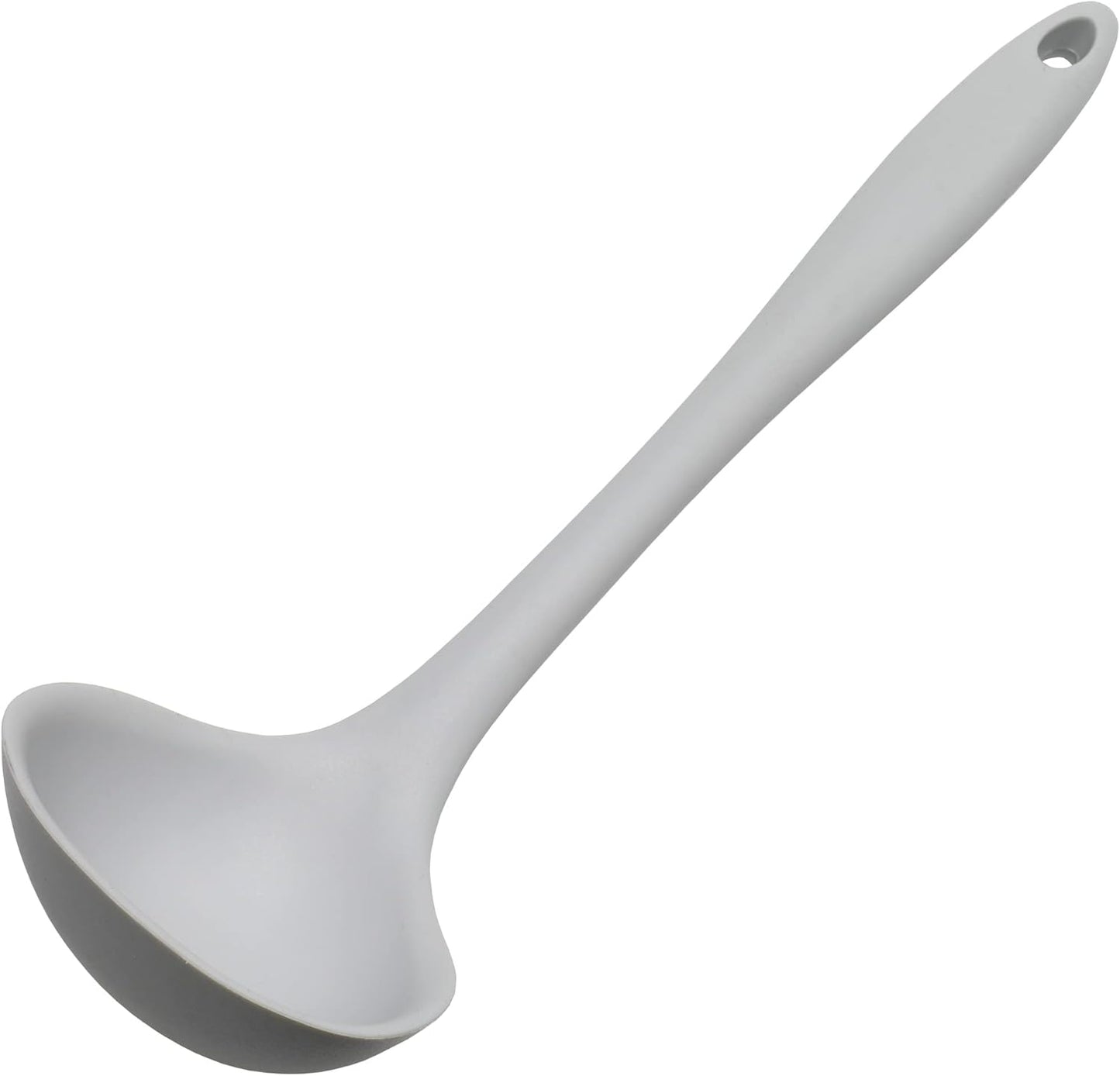 Chef Craft Premium Silicone Cooking Ladle, 11.25 inch, Red