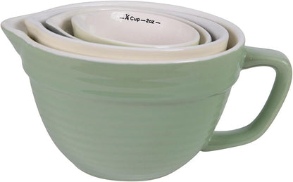 Creative Co-Op Bowl Shaped Measuring Cups (Set of 4 Sizes)