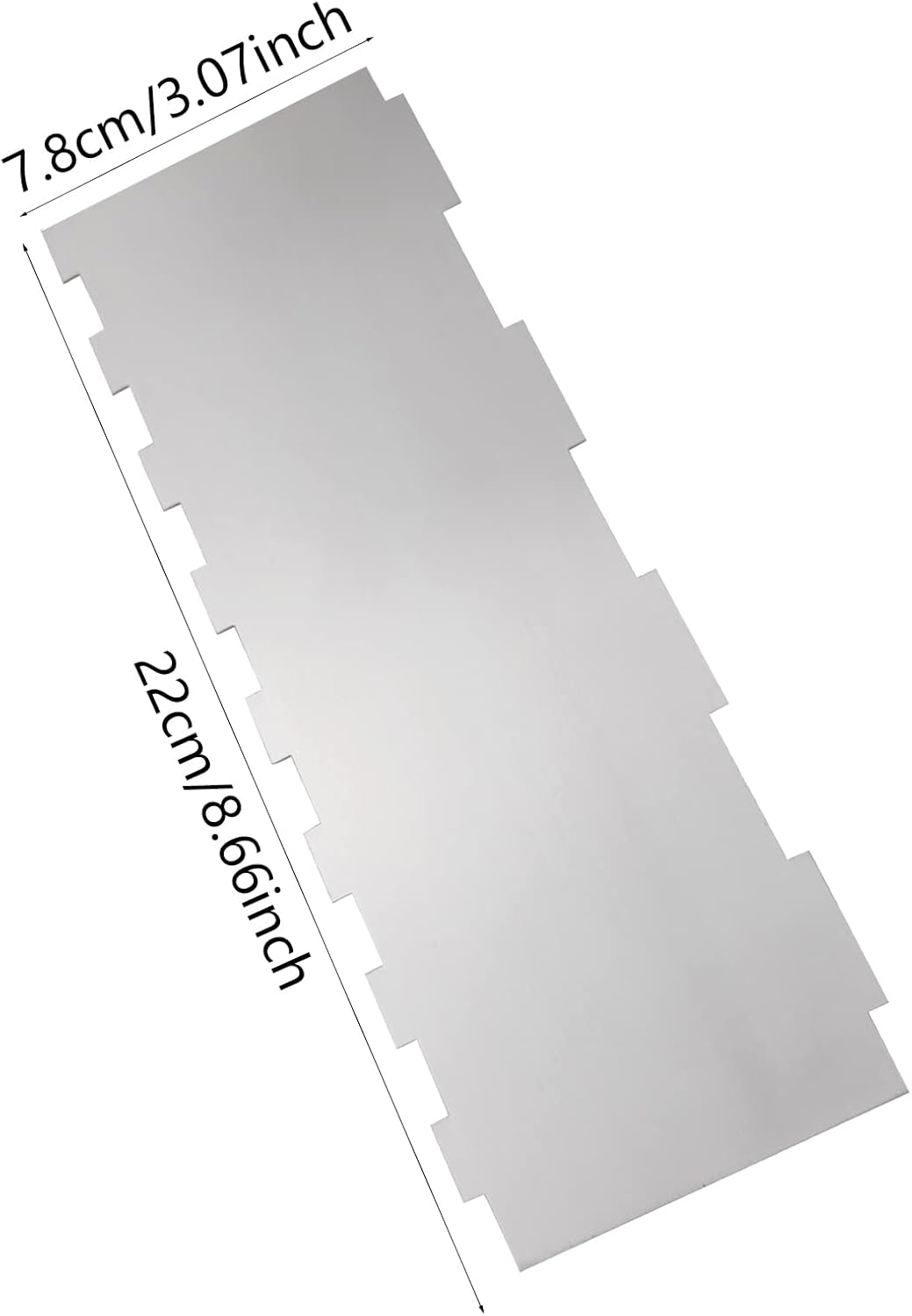 8.6 Inch Stainless Steel Cake Scraper Metal Scraper for Cake Smoother Leveler Scraper Cake Decorating Comb Cake Cutter for Mousse Butter Cream