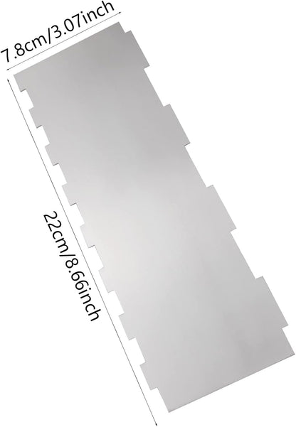 8.6 Inch Stainless Steel Cake Scraper Metal Scraper for Cake Smoother Leveler Scraper Cake Decorating Comb Cake Cutter for Mousse Butter Cream
