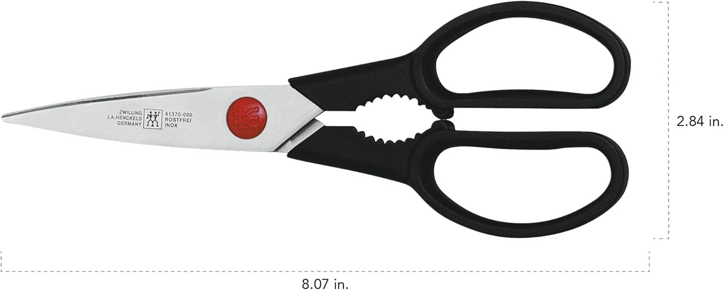 ZWILLING Twin 7.9-inch Kitchen Shears, Heavy Duty Multi-Purpose Scissors with Forged Stainless Steel Blades, Built-In Bottle Opener & Soft Grip – Dishwasher Safe for Meat, Poultry, Herbs & BBQ