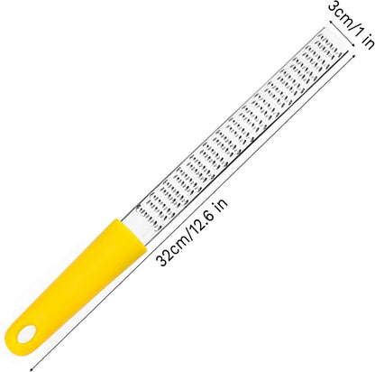 Lemon Zester Grater Tool,Grater Zester Stainless Steel for Fruits and Cheese,12.5 Inch