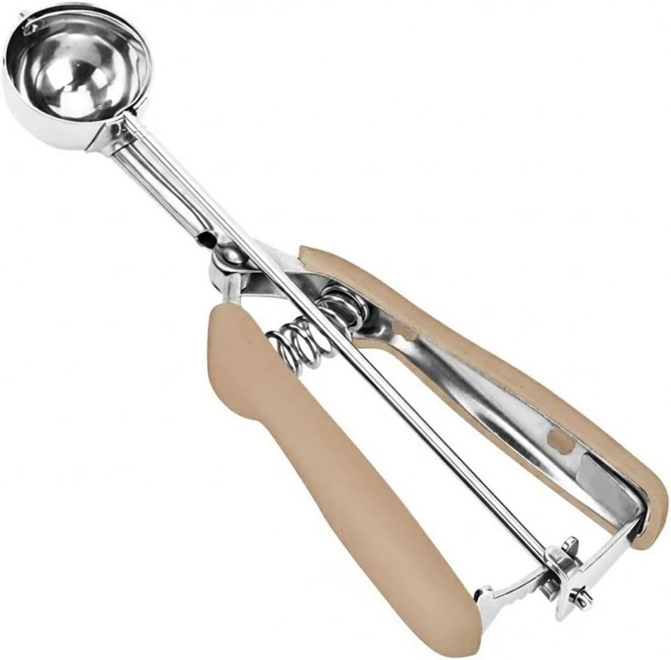 Ice Cream Scoop, 18/8 Stainless Steel Cookie Scoop, Cookie Scoops for Baking, 2 Tbsp/ 30 ml/ 1 oz Cookie Dough Scoop, Ice Cream Scooper with Trigger Release, Cookie Scooper for Baking