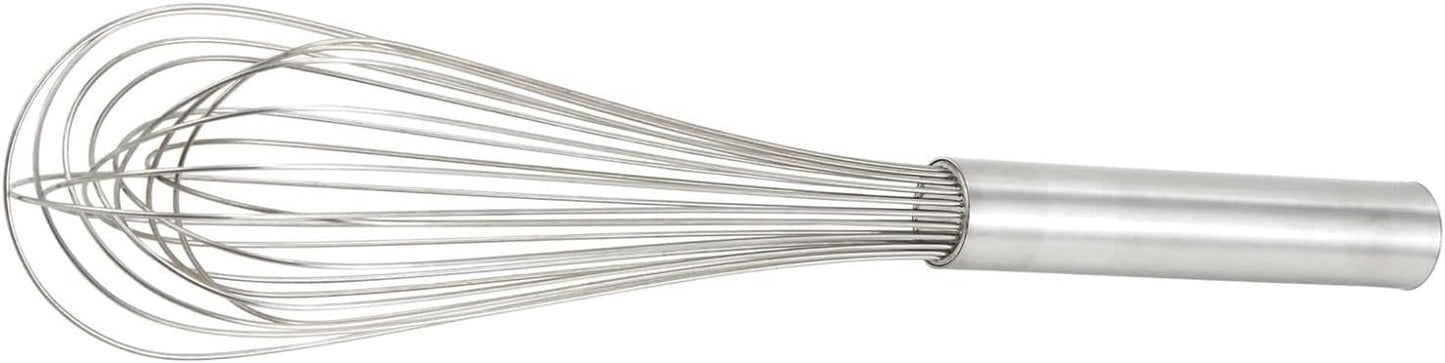 Soro Essentials- 14" Stainless Steel Piano Wire Whip- Thin Flexible Wire Whisk for Whisking Cooking Beating Blending Stirring Ingredients Mixing Sauces Baking Tools Cake Bread Pizza Pastry Biscuits