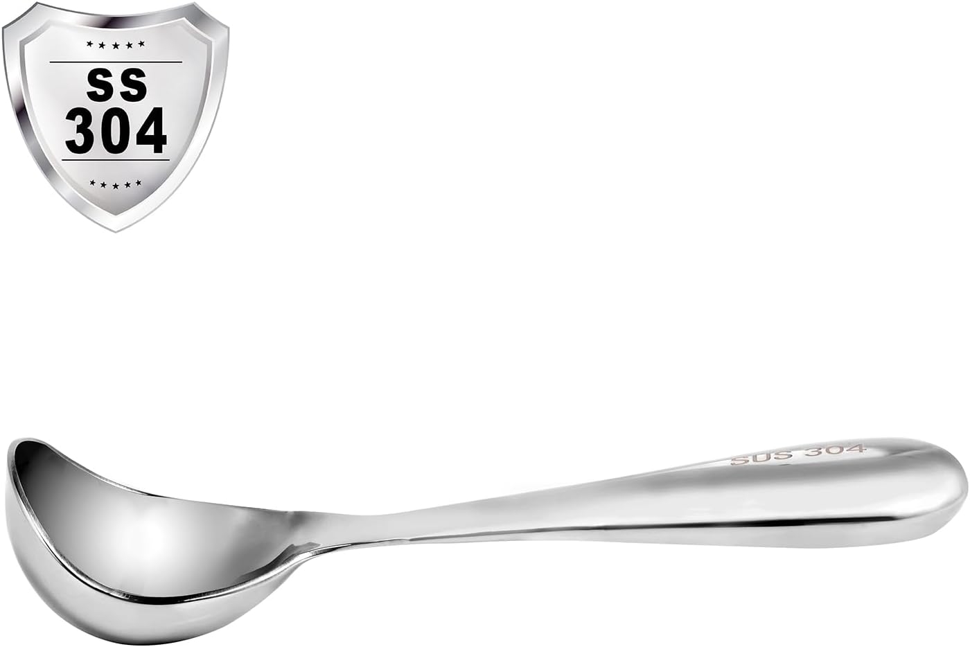 Kichwit Ice Cream Scoop, Heavy Duty 304 Stainless Steel Ice Cream Scoop with Comfortable Handle, Dishwasher Safe