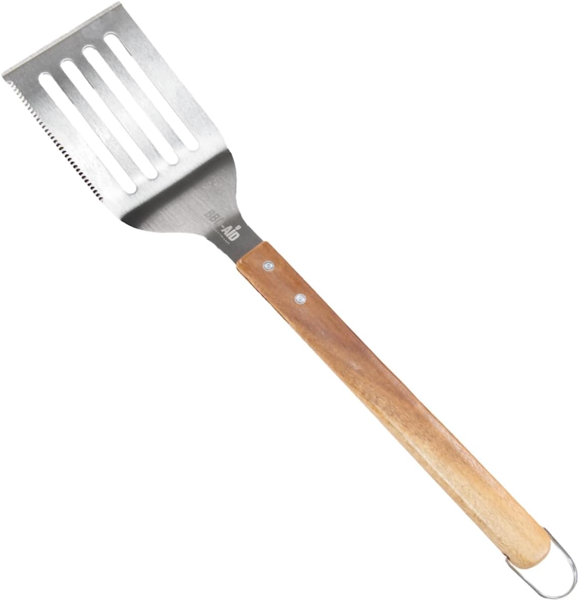 BBQ-AID Pro BBQ Tongs for Grill - 17" Professional Grade Barbecue Tongs for Cooking- Solid & Sturdy - Built with 304 Grade Stainless Steel and Acacia Wood - Heavy Duty Built to Last Kitchen essential.