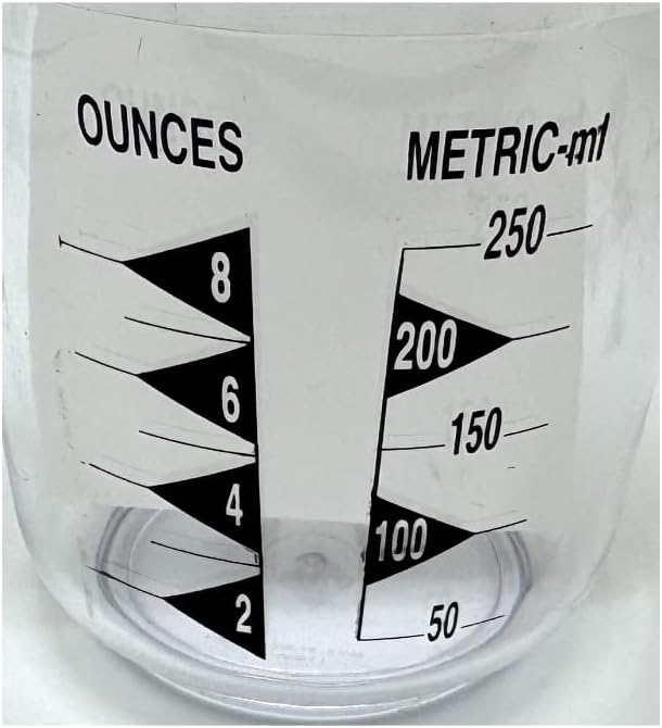 Rocky Mountain Goods 1 Cup Plastic Measuring Cup with Handle - Durable - Easy to Read - US and Metric - Dishwasher Safe - Great for Liquid, Rice, Coffee, Dog Food, Soap, Oil, and More