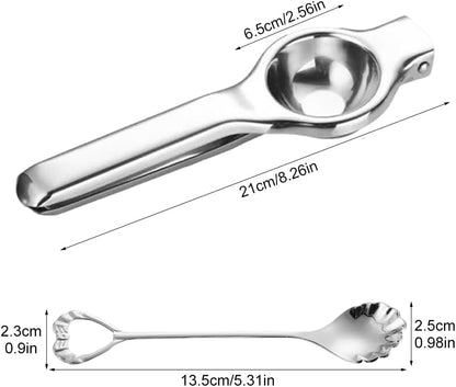 Manual Lemon Squeezer,Stainless Steel Engineered Hand Lemon Juicer,Safe Quick and Effective Juicing,Easy to Use & Clean,Press Hand Lime Citrus Fruit Juicers,Lime Squeezer Bar Tool