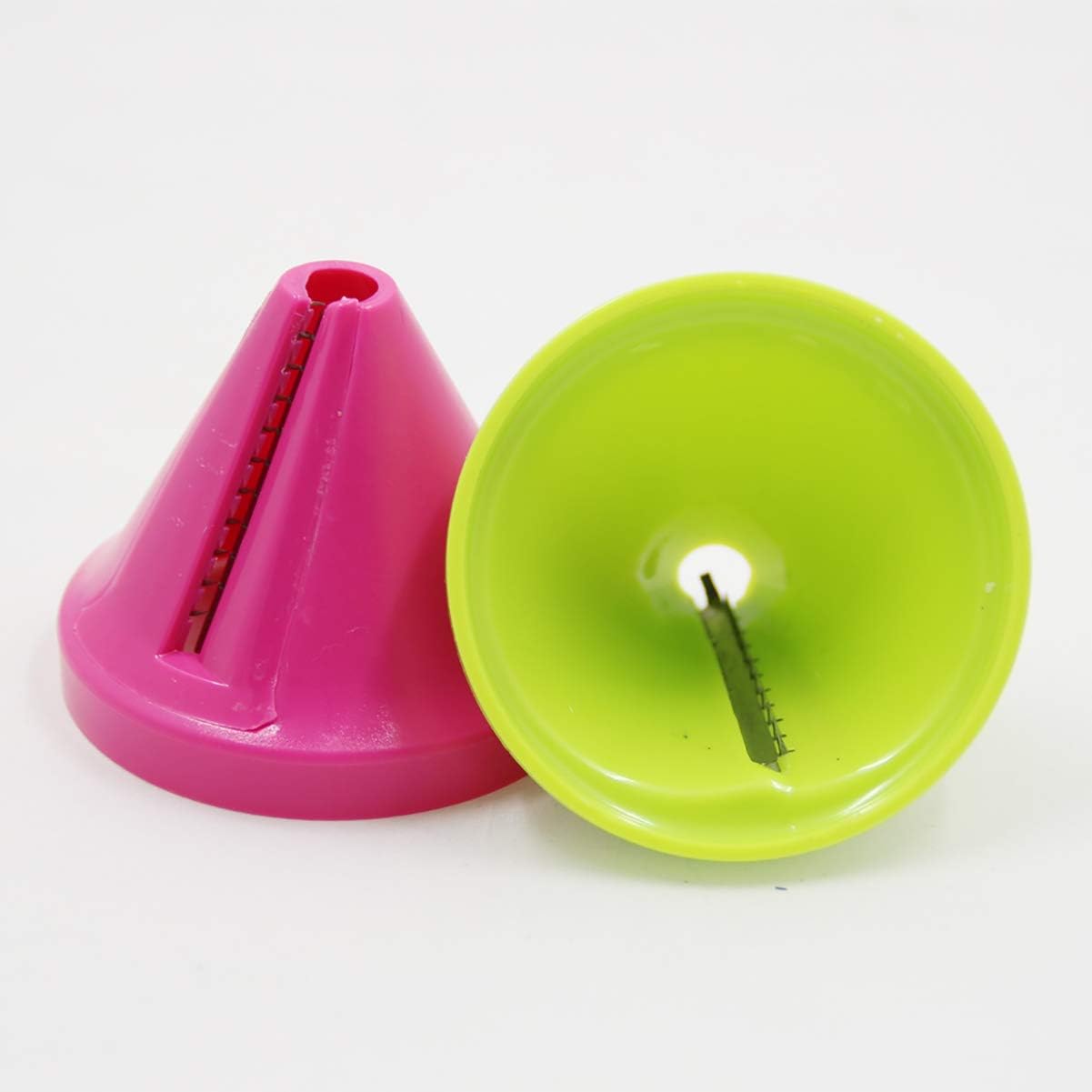 2Pcs Spiralizer Vegetable Slicers,Handheld Spiralizer Vegetable Fruit Spaghetti Zucchini Noodle Maker Grater Slicer Cutters,Kitchen Gadget Funnel Carrot Radish Cutter Shred Slicer Spiral Tools