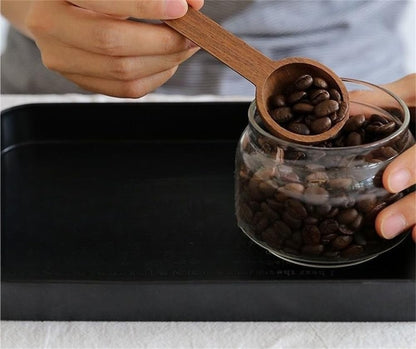 Wooden Coffee Spoon in Walnut, Coffee Scoop Measuring for Coffee Beans, Whole Beans Ground Beans or Tea, Home Kitchen Accessories, Coffee Scoop - 1 Pack, 15ml