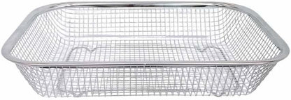 Prolinemax 11-1/2" x 8-1/2" Stainless Steel Rectangle Colander Wire Basket Fruit Vegetable Strainer
