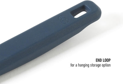 Calphalon Prime Scraper Set, 2-Piece Silicone Kitchen Scraper Set, Flexible Baking & Cooking Scrapers, Heat-Resistant Nonstick-Safe Tools with Ergonomic Handles, Navy